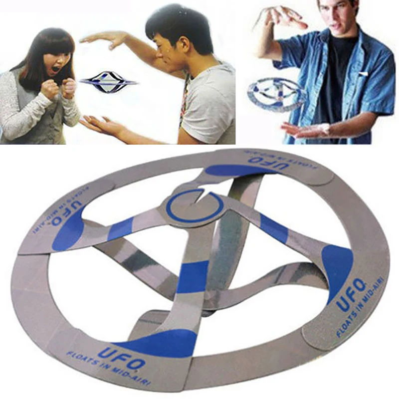 

Flying Magic Trick Disk Mid Air UFO Floating Fly UFO Saucer Magic Tricks Toy Mystery Trick Props Show Tool Magic Toy For Kids