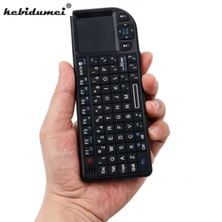 Enhanced Wireless 3-in-1 Handheld Keyboard with Touchpad Mouse - Russian (Seven Backlighting)