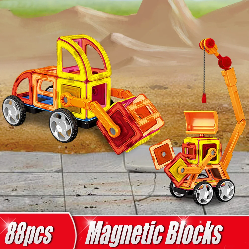 88pcs/Set Blocks 3D Construction Crane Blocks DIY