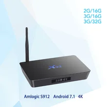 X92 Android 7 1 Smart TV Box 2GB 3GB DDR3L 16 32GB eMMC Amlogic S912 font