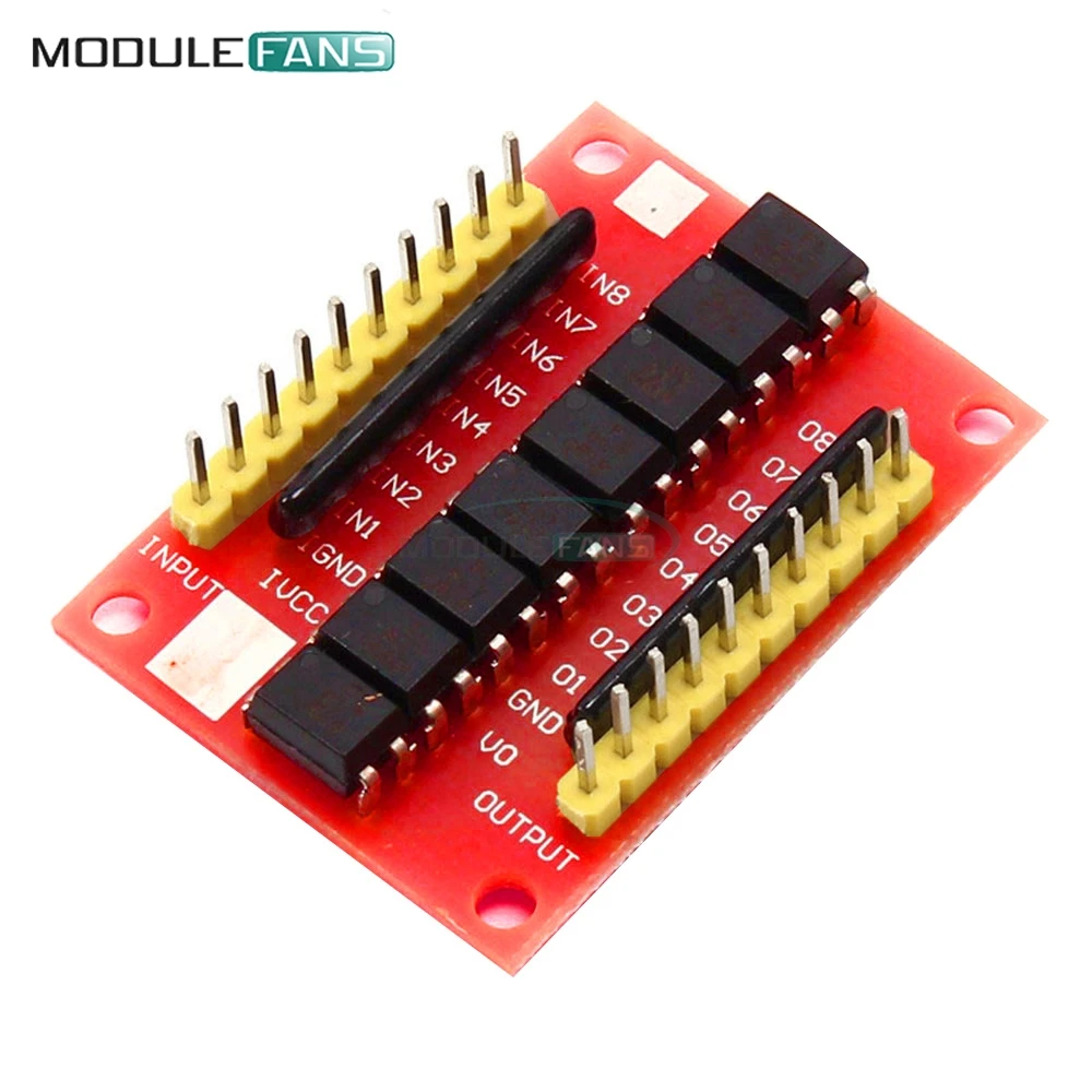 

12V 8 CH Channel Optocoupler Isolation Board High Level Trigger Isolated Module Positive Phase Amplification Plate 50mA