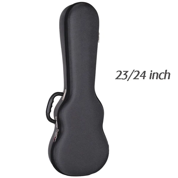 black 23 inch Чехол для укулеле, жесткая коробка, концертный тенор 21, 23, 26 дюймов, Ukelele, серый, красный, синий, черный, мини аксессуары для гитары, Красочные - Цвет: black 23 inch