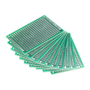 

10PCS Double Side Spray-tin Prototype PCB Board Universal Breadboard Panel 4*6cm High Performance Universal Board PCB
