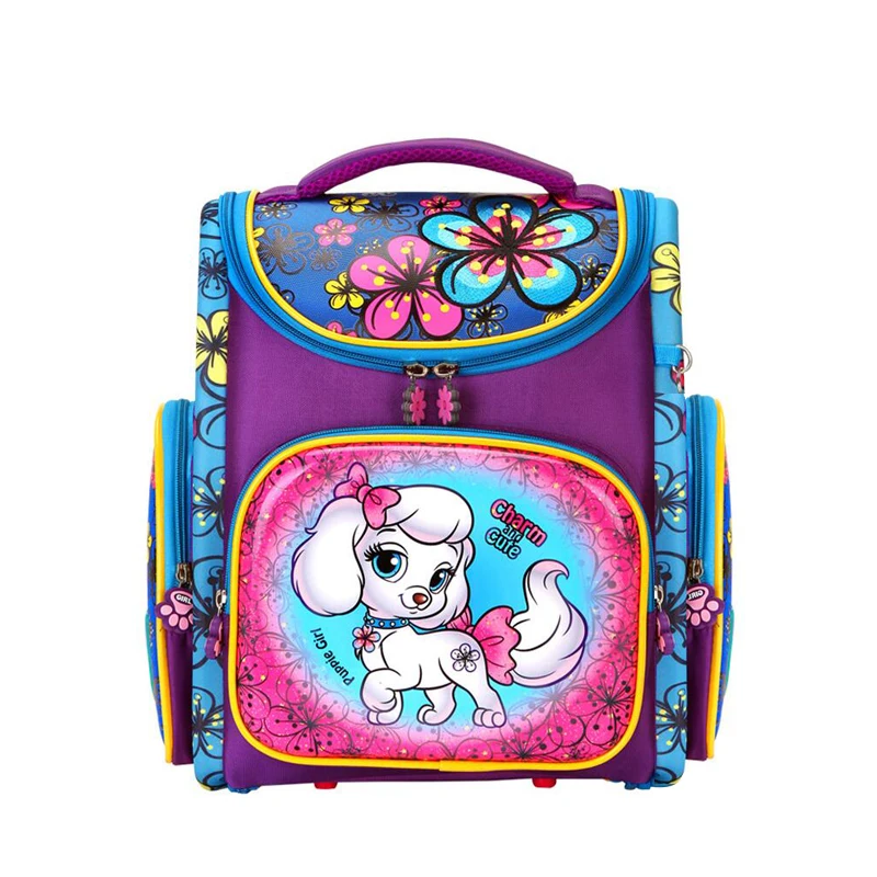 

Children School Bags cartoon dog print girls Backpack kids Orthopedic Schoolbag Waterproof nylon school Backpack Kids book bag