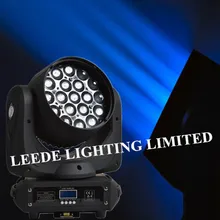 4 шт./партия, 19x12 Вт, RGBW 4в1, светодиодный фонарь для мытья головы с зумом для Свадебного Шоу