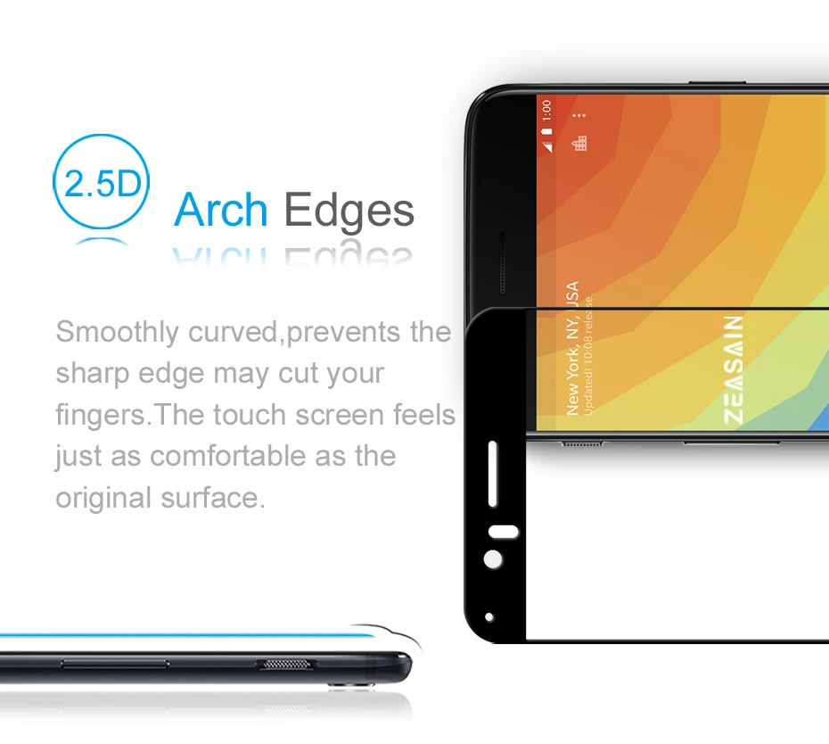 2 Pack Original ZEASAIN 9H Full Cover Tempered Glass Screen Protector For OnePlus 5 Five OnePlus5 One Plus 5 1+5 Pro Prime Film (10)