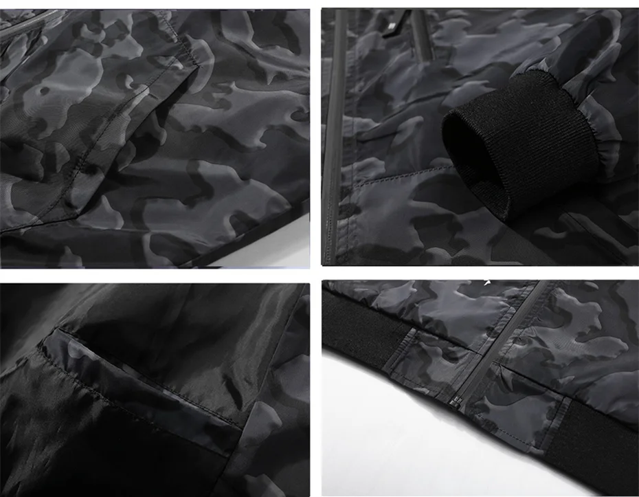 14 2018 New 100% polyester top quality thin Men jacket Slim youth Men's hooded bomber jacket casual jacket windbreaker Coats