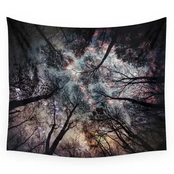 

Starry Sky In The Forest Wall Tapestry Large