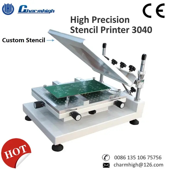 High Precision Solder Printer 3040 Solder Paste Printer / Manual
