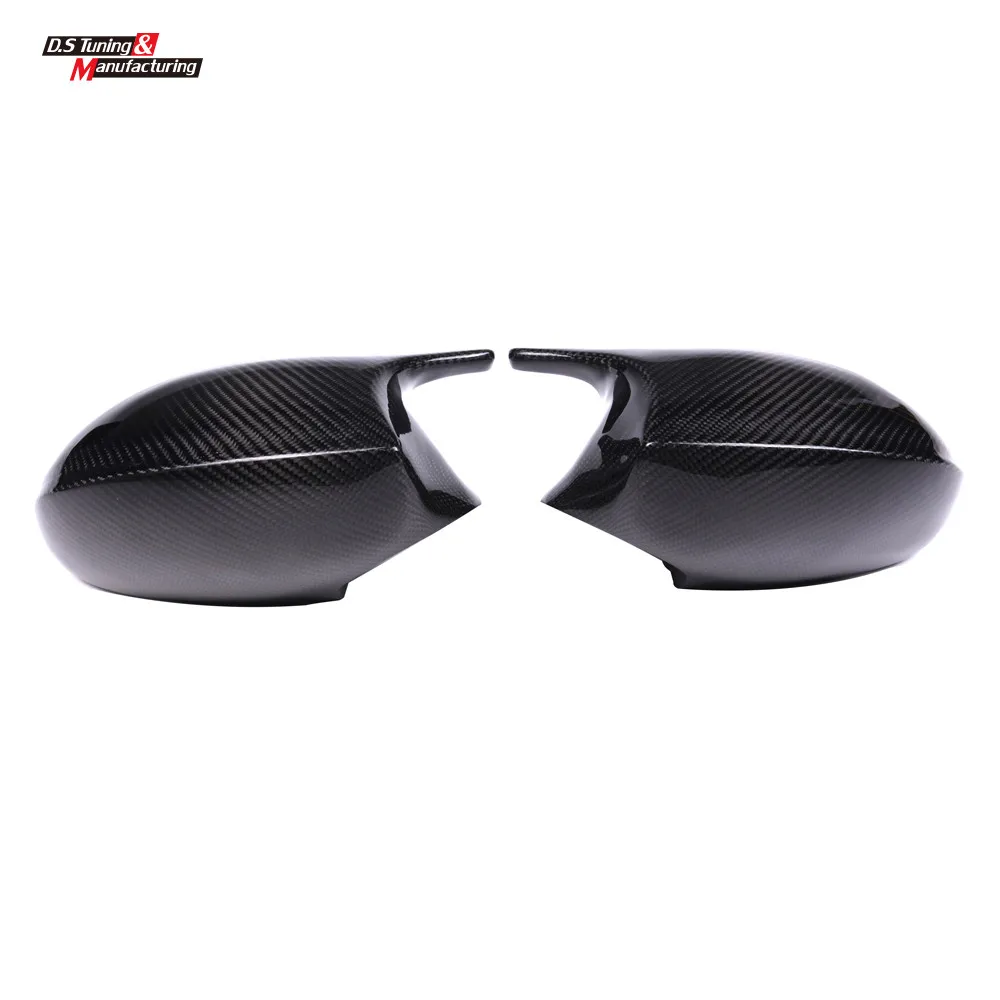 Real Carbon Fiber M3 Look Mirror Cover Protector For BMW 3 Series E90 E91 05-07 E92 E93 pre-LCL 06-09 E81 E82 E87 E88 - Цвет: gloss black