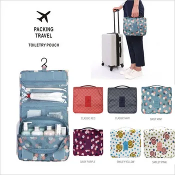 

New Portable Travel Cosmetic Storage MakeUp Bag Folding Hanging Toiletry Case Wash Organizer Pouch Storage 2019