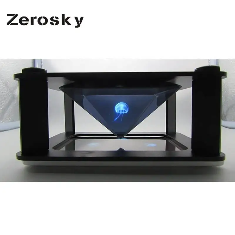 Zerosky 3D голограмма Дисплей Тип домашняя Применение Пирамида Роскошные витрина для
