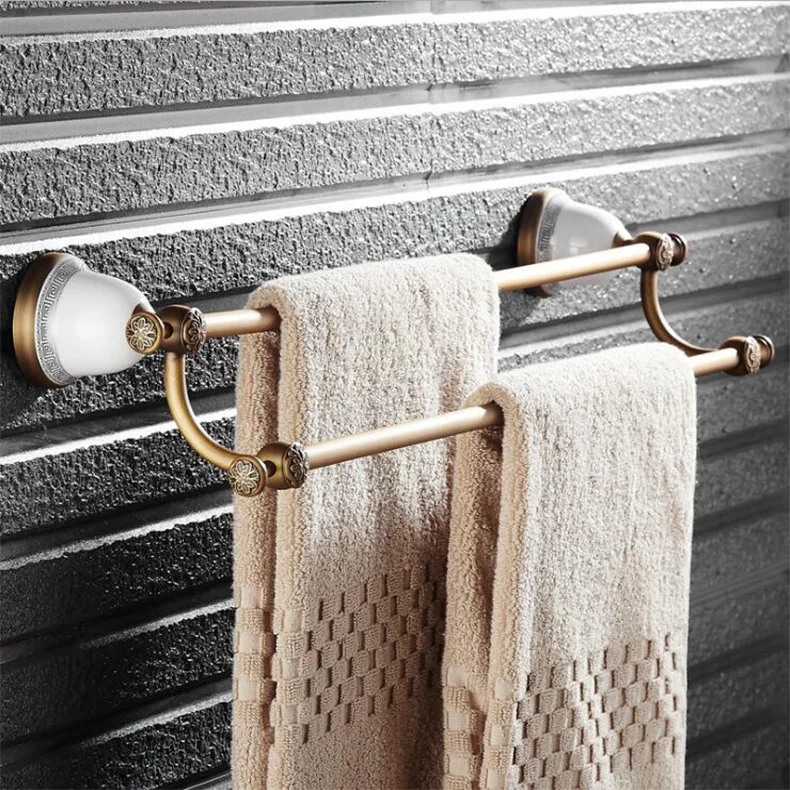 Buy Antique wall mounted 24 inch Double Towel Bar