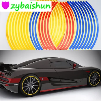 

new! 16 reflective bike motorcycle car tape 5 color car modeling for Volvo S40 S60 S80 XC60 XC90 V40 V60 C30 XC70 V70/Mini
