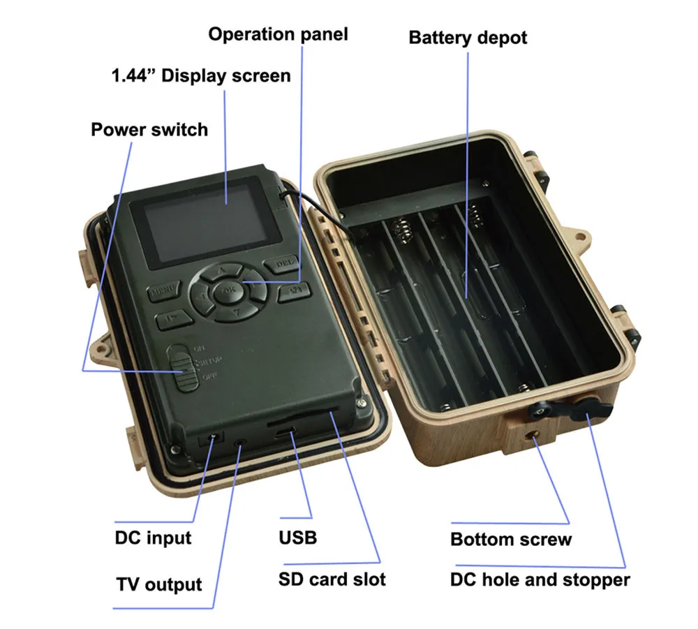 Bolyguard охотничья камера 12MP 720P HD 940nm черный светодиодный ИК ночного видения