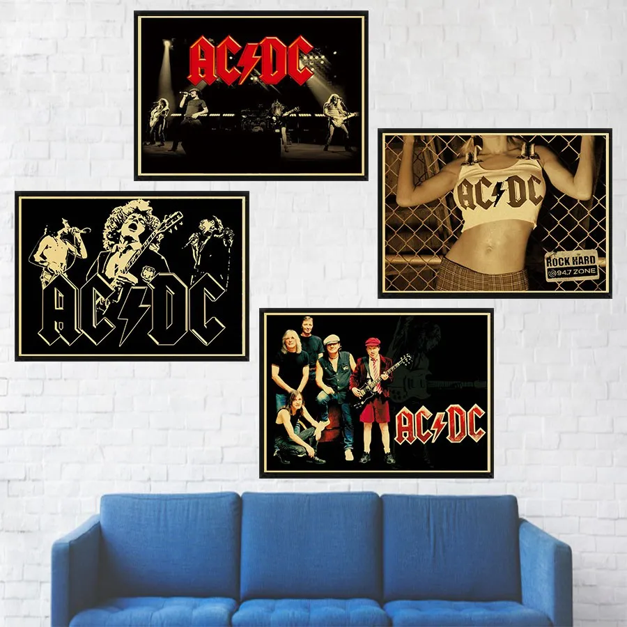 Art Other Art American Art Decor Ac Dc About To Rock Framed Album Cover Wall Art Edita Nc