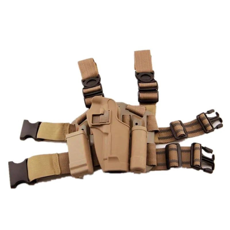 Arma de Caça do Exército Acessórios Militares Tático Beretta 92 96 Pistol Gun Holster Mão Direita Carry Airsoftsport Perna Coldre m9 9 High Quality Esporte e Lazer