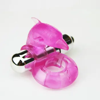 man triple Vibrator Rings dolphin rabbit Massage lasting Stick Masturbation brush clitoris stimulate squirt Utensils silicone 2