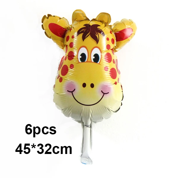 Новинка! 1 набор «с днем рождения» бумажный флаг животные вечерние гирлянда с колокольчиками баннер украшения флажки для дома дети день рождения принадлежности - Цвет: 383 giraffe 6pcs