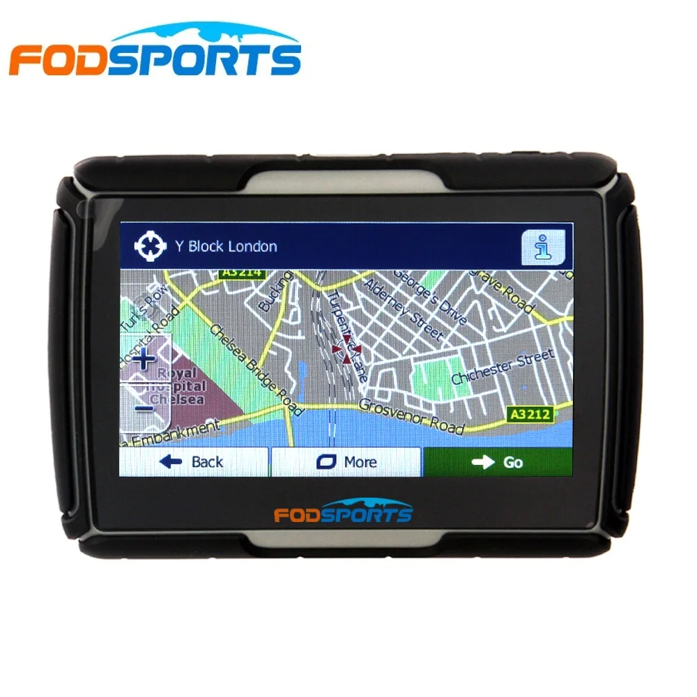 

Fodsport 4.3 Inch Waterproof Moto GPS Bluetooth GPS Navigation Motorcycle Navigator 256 RAM 8GB Flash