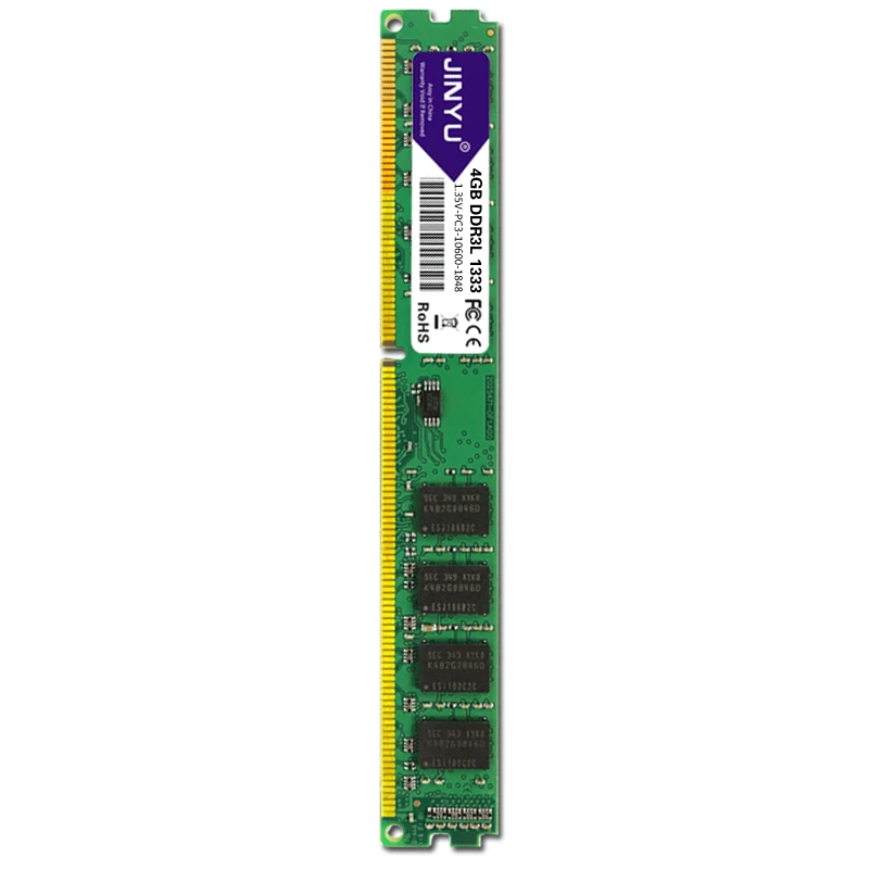 JINYU Ddr3 низкая Напряжение 4G 1,35 V 240Pin оперативной памяти для рабочего стола