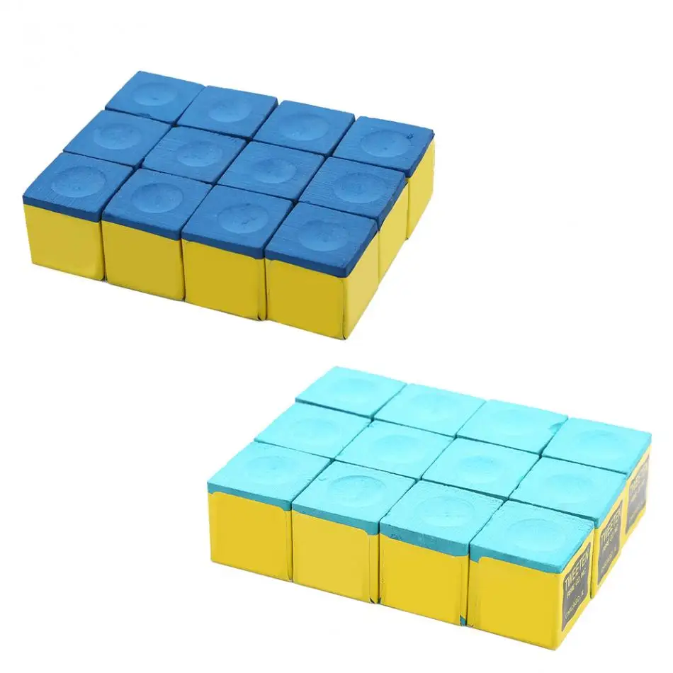 Snooker Pool Oily Dry Chalk Billiard Pool Table No slip Chalk Blue