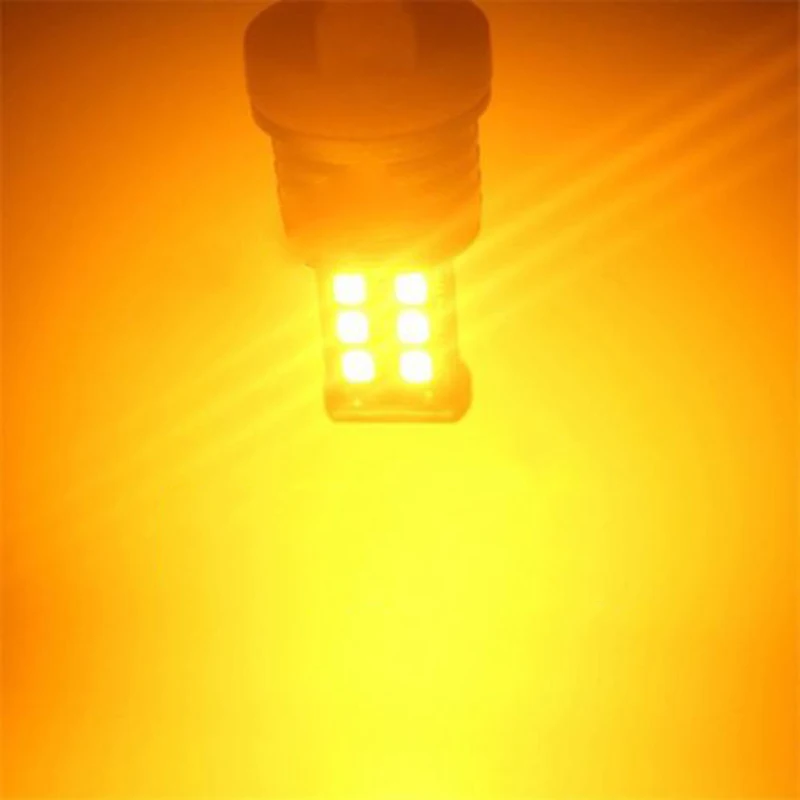 15LED Автомобильная резервная тормозные Фары заднего хода лампы T20 7443 7440 Янтарный задний фонарь 12 В