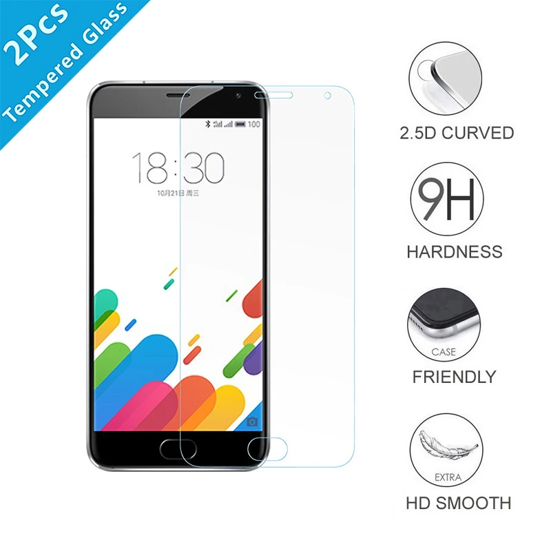 2 шт. для Meizu meilan M U10 U20 5 5C 5S 3 S M5 m5s m5c mu10 mu20 M3s Экран протектор 9 H закаленное Стекло