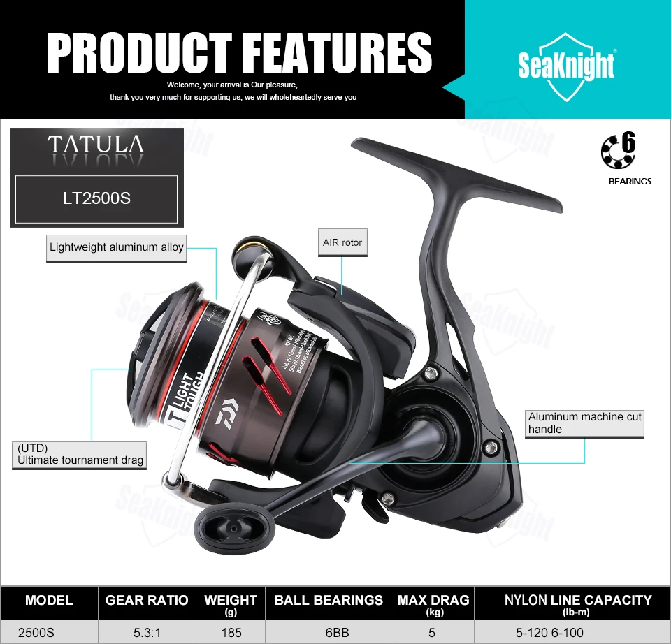 DAIWA TATULA LT 2000SXH 2500S 2500SXH спиннинговая Рыболовная катушка мелкая катушка ATD длинный литой ABS Карп морской снасти