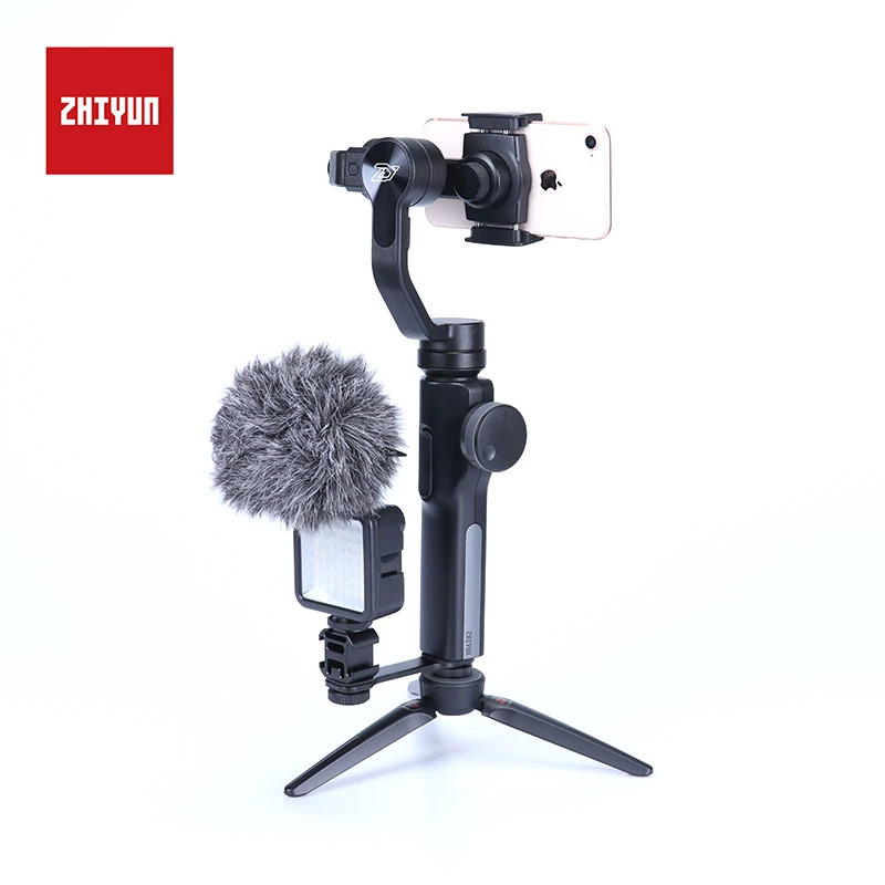 3 осевой Ручной Стабилизатор Zhiyun Smooth 4 для смартфонов iPhone X 8 7 6 Plus SE Xiaomi 5 Samsung Galaxy S9
