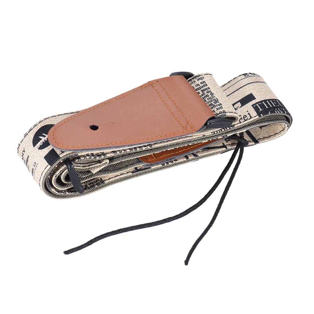Comfortable Adjustable Guitar Strap Shoulder Strap Synthetic Leather Ends for Acoustic Folk Classic Electric Guitars Bass guitar accessories guitar strap