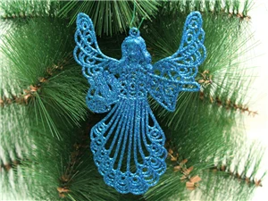 1 шт. рождественские принадлежности золотой порошок Ангел украшения для рождественской елки подарок украшения DIY вечерние аксессуары - Цвет: BLUE