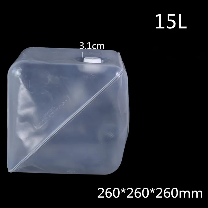 15L 1-20 л складная пластиковая баночка для воды, для спорта на открытом воздухе, кемпинга, пешего туризма, контейнер для воды, медицинский реагент, жидкая упаковка, сумка - Цвет: 15L