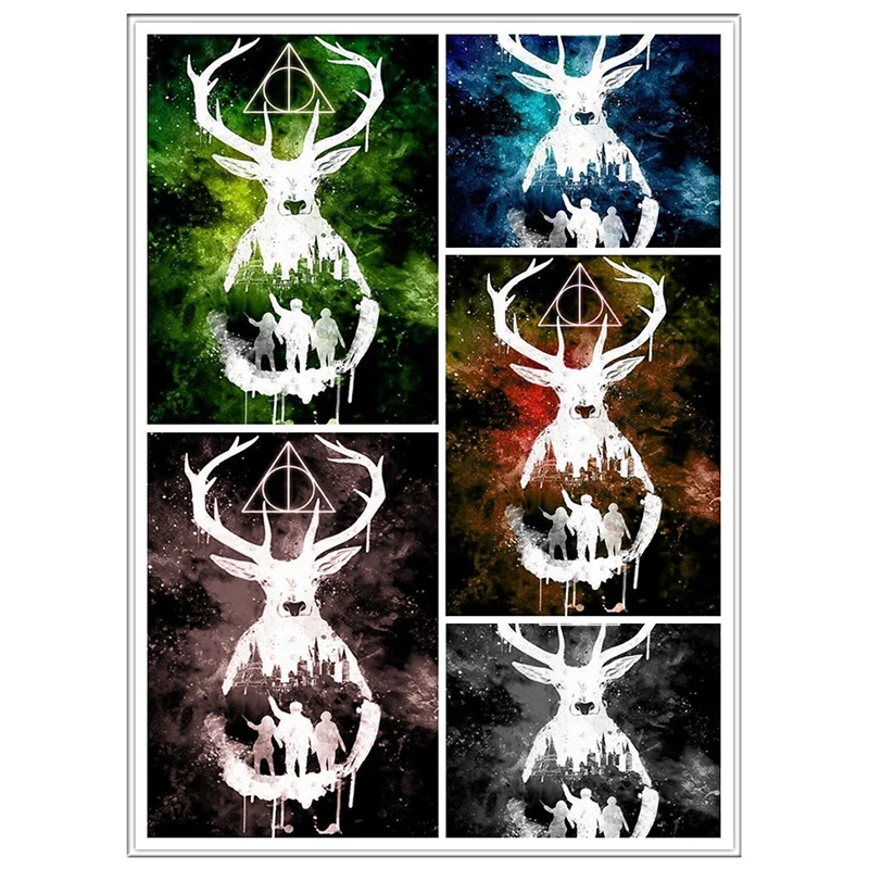 

5D Diy Diamond Painting Cross Stitch Handmade Diamond Embroidery Harry Potter Rhinestones Diamond Mosaic Deer Home decorZT