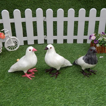 

Dove model simulation dove ornaments wedding pigeon props feather statues sculpture Home wedding decoration dies