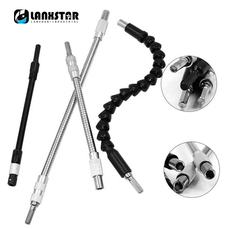 

Metal Hose Connecting Shaft Electric Screwdriver Bit Multi-function Universal Flexible Shaft Charging Drill Extension Shaft