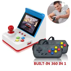 Cewaal Встроенный 360 игр Бесплатная 2 Пульты ДУ для игровых приставок развлечения классический видео консоли Ретро аркадная игра консоли