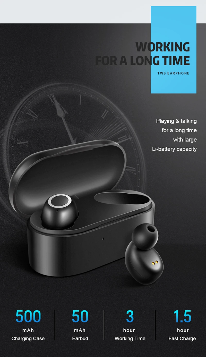 D015 TWS Mini Invisible Wireless Headphone Bluetooth 5.0 wireless Earpiece Waterproof Portable Headset For Car Driving Phone (7)