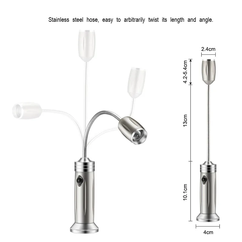 2-PCS-Practical-BBQ-Grill-Barbecue-Light-Outdoor-Magnetic-Base-Camp-Lights-Heat-Resistance-Lamp-Flexible-Gooseneck-Flashlight6
