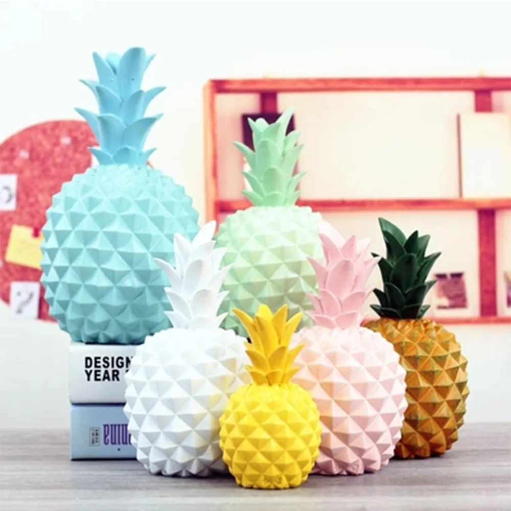 

multi-colored Pineapple Piggy Bank Money Box Coin Bank Resin Saving Box Bank Storage Jar Decoration Box Save Cans