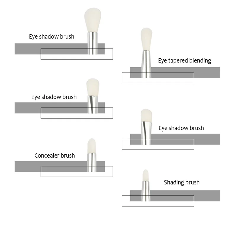 Макияж глаз набор кисточек для теней кисти для начинающих принадлежности для макияжа