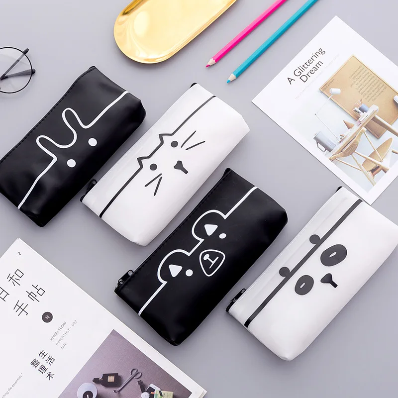 

High Quality Bear Pencil Case Quality PU School Supplies Stationery Gift Pencilcase School Cute Pencil Box School Tools
