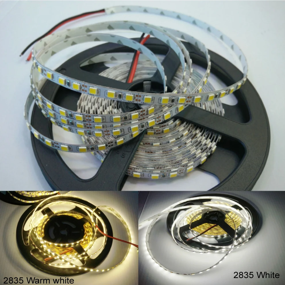 DC12V 5mm LED Strip Lights Not Waterproof SMD 2835 5m 600LED 120L/m