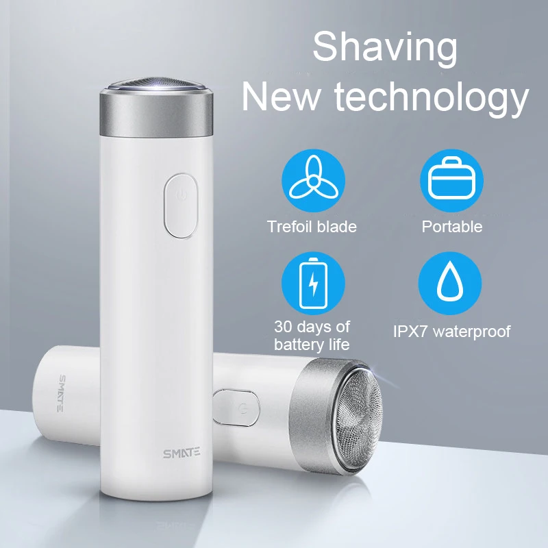 Xiaomi Comfy Clean бритва Smate турбинная бритва мини Студенческая Xiaomi электрическая бритва электрический мужской перезаряжаемый нож для бороды