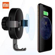 XIAOMI Mijia 70mai QI Сертификация Автомобильный держатель для смартфона 10 Вт Быстрое беспроводное зарядное устройство для Xiaomi huawei iPhone samsung