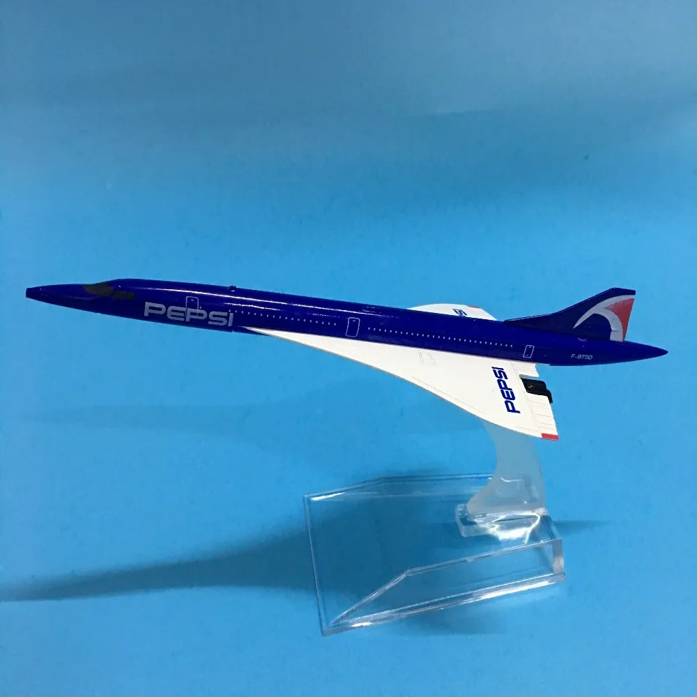 Джейсон пачка 16 см модель самолета Модель самолета Пепси Конкорд авиалиний модель самолета 1:400 литые под давлением металлические самолеты самолет игрушки