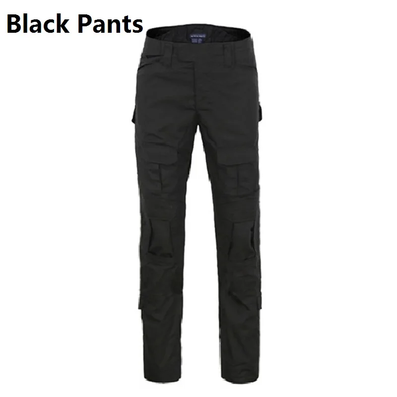 ACU/CP/черный камуфляж лягушка Одежда для CS тактическая боевая униформа Спорт на открытом воздухе Военная охота костюм рубашка брюки - Цвет: Black Pants