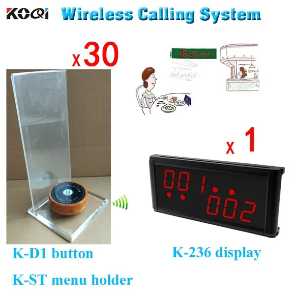 K-236+K-D1+K-ST 1+30 Waiter buzzer call system