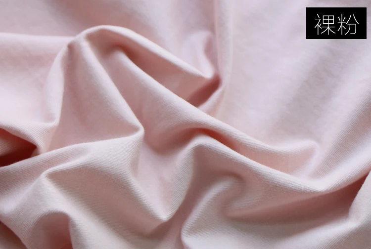 Лайкра хлопок Трикотажная футболка ткань 165x100 см эластичные летние DIY леггинсы облегающая одежда чистый цвет ткань по метру