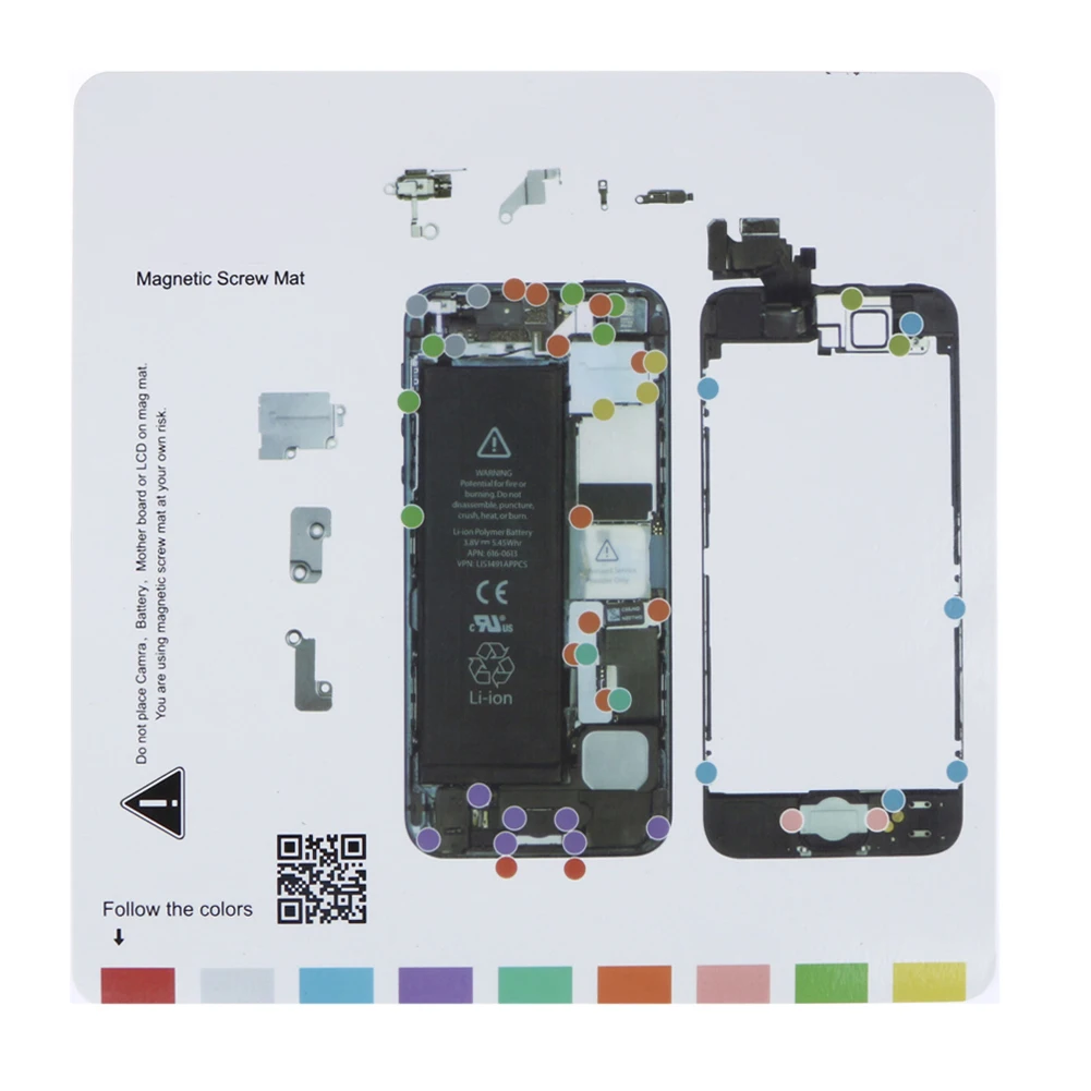 Professional Magnetic Screw Mat Technic Repair Pad For iPhone 6 6S